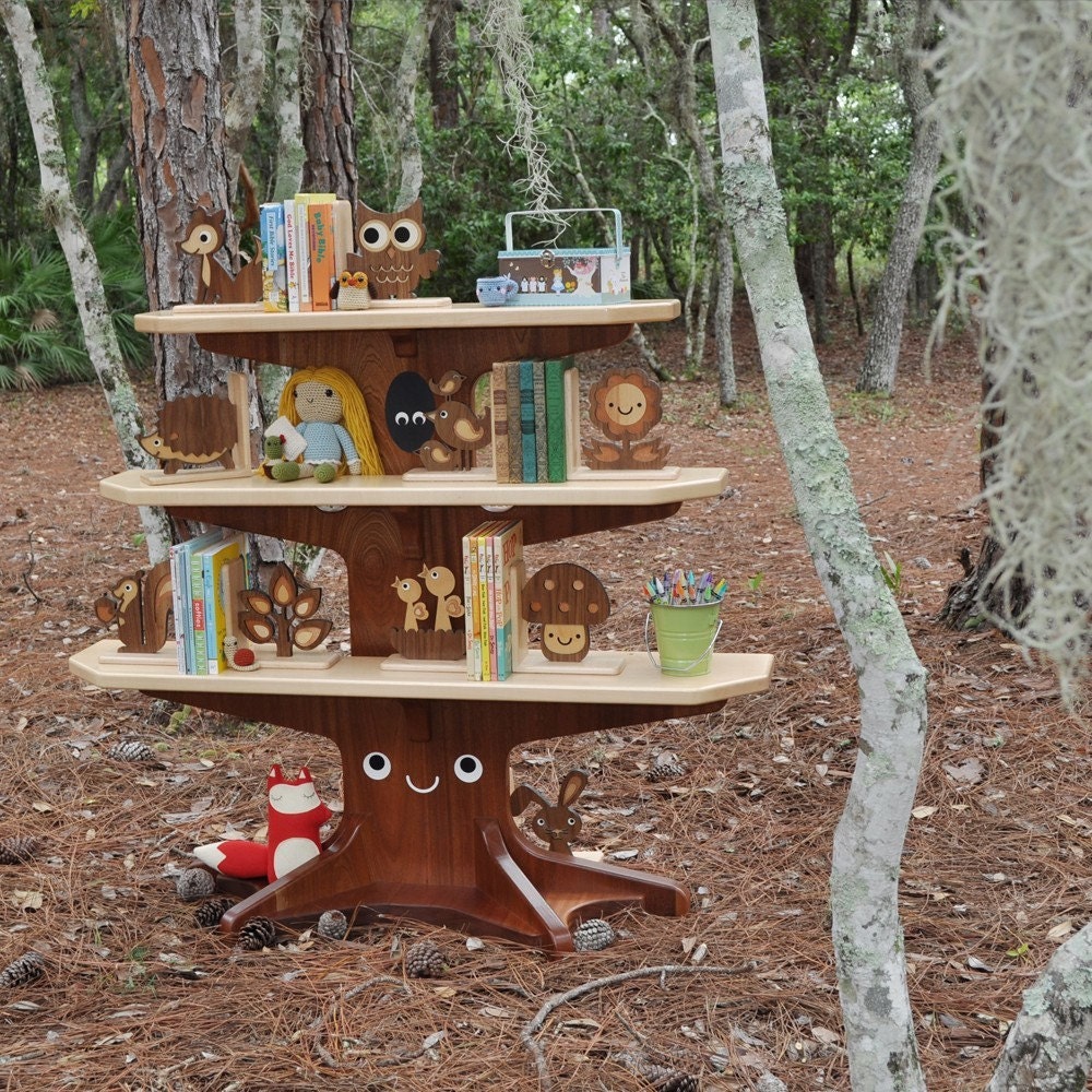 Squirrel Wooden Animal BookendHeirloom: Kids Baby Nursery Children