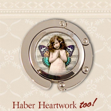 Butterfly girl of music. Purse holder