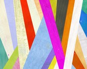 Diagonal Abstract Print 12"x16"