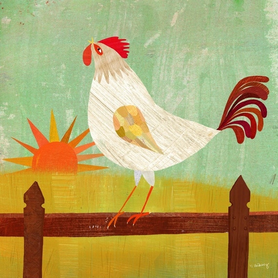 Good Morning Rooster Print