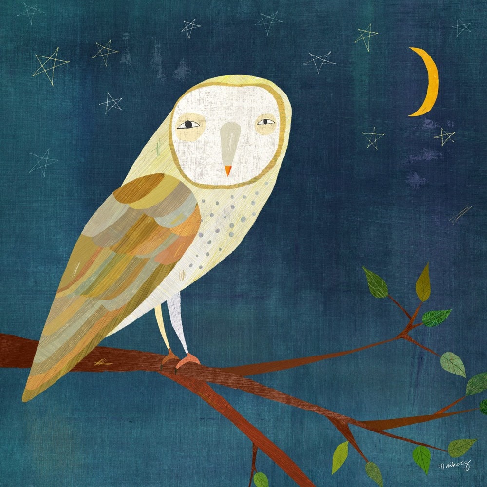 Midnight Owl Print