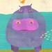 Underwater Hippo Print