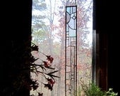 Glimmering Elegant Wedding gift STAINED GLASS PANEL Suncatcher Stained Glass Window window treatment interior design