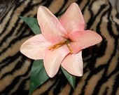 Coral Pink Sunset VLV Lily Pinup Hair Clip