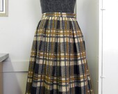 S A L E - 1940s / 40s or 1950s / 50s Highlands Wool Skirt by Best & Co.