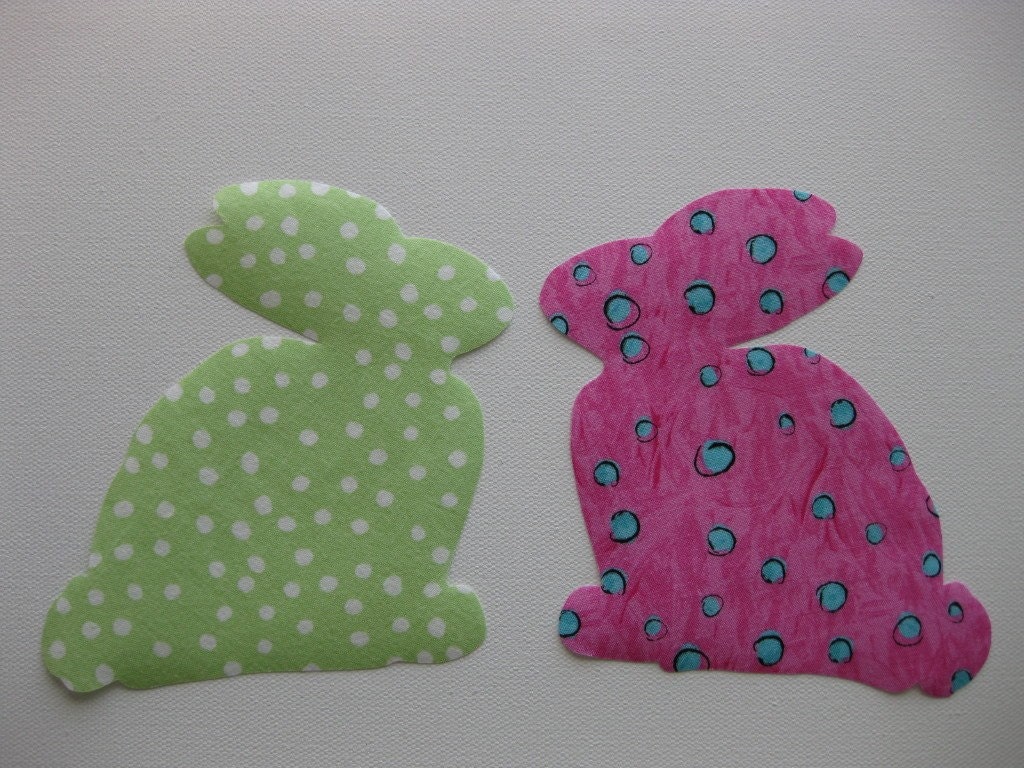 Easter Bunny appliques Set of 6