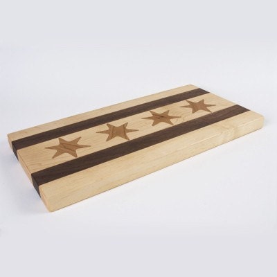 Medium Chicago Flag Cutting Board
