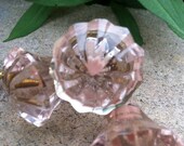 Drawer Pulls, Drawer Knobs, Pale Pink Shabby Chic Knobs - Set of 4