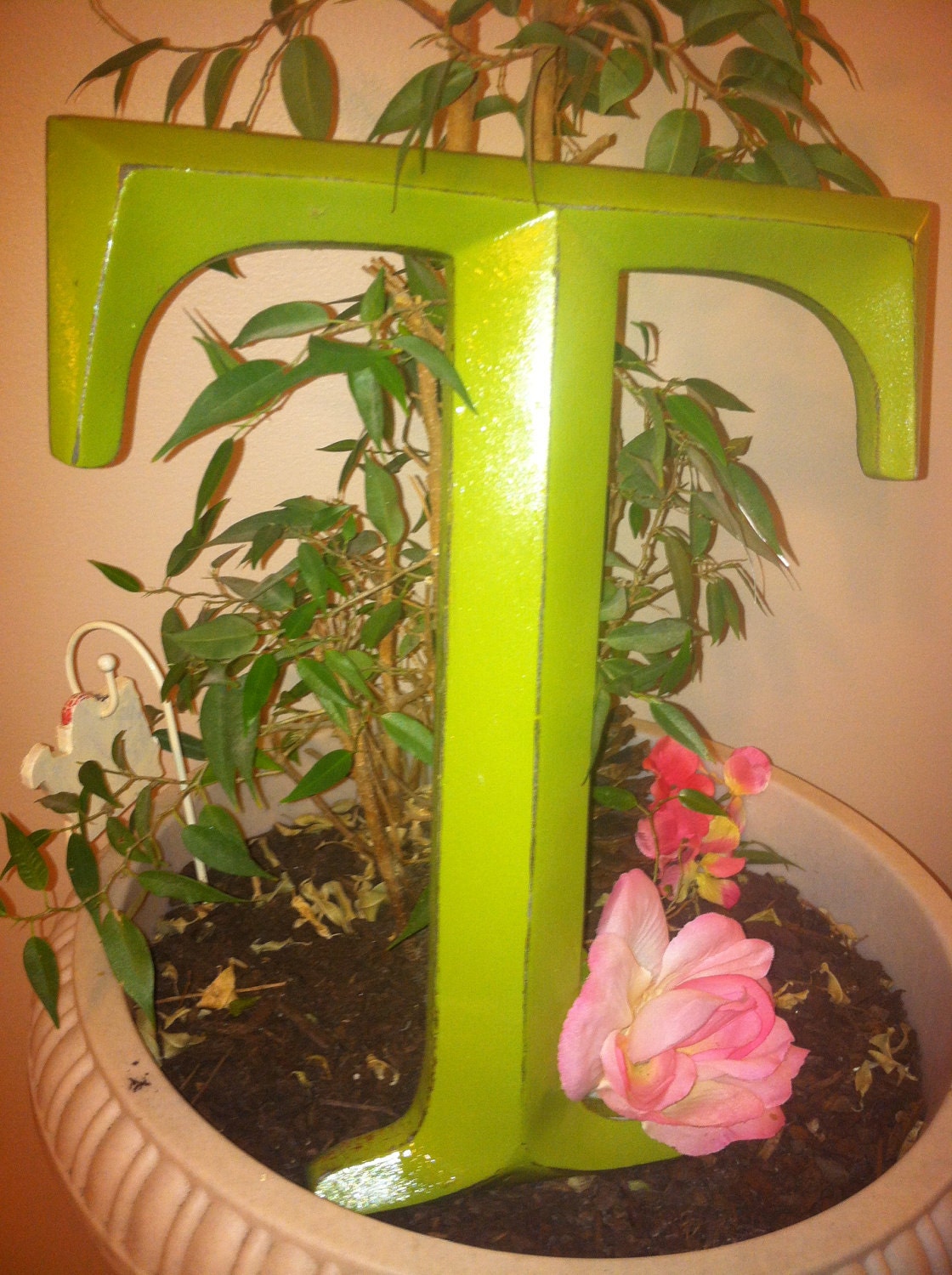 Wall Decor, Large Letter, Shabby Chic Wall Decor - New Item - PiCK YoUR CoLOr and PIcK YOuR LeTTeR