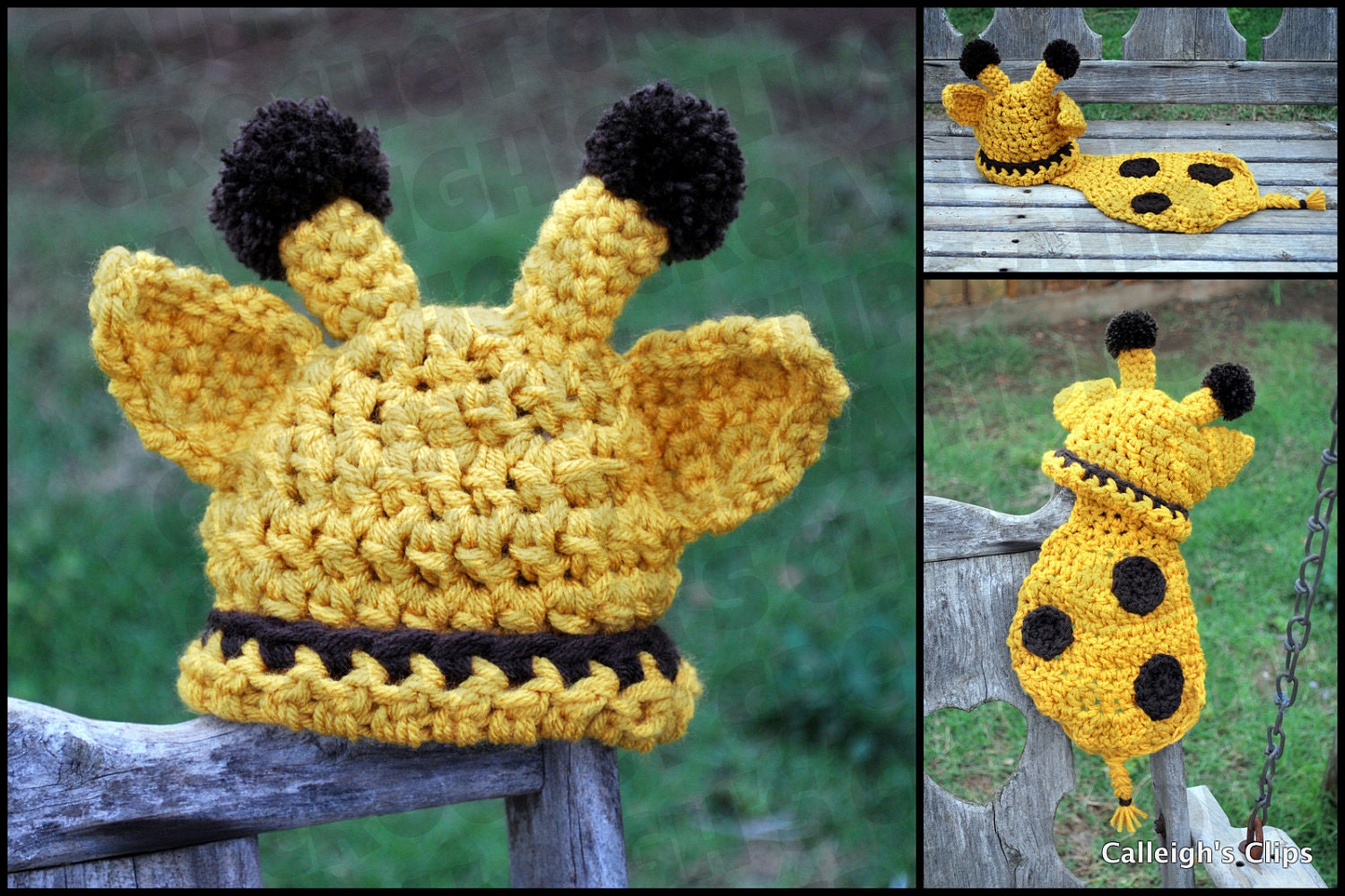 Cuddle Critter Cape - Goldie Giraffe - Newborn Photography Prop -