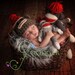 Sock Monkey- Cuddle Critter Cape Set  - Newborn Photography Prop -