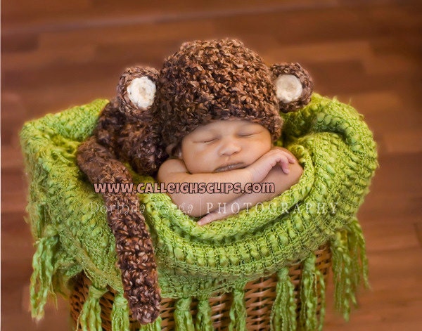 Cuddle Critter Cape Set - Chunky Monkey  - Newborn Photography Prop-