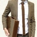 Mens Tie Knit in Dark Chocolate Brown Lambswool - Gift For Him Men Dad Boss MADE TO ORDER