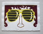 Stunner Shades - Original Linocut Reduction Print