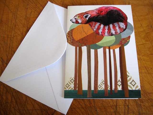 Red Panda // Greeting Card