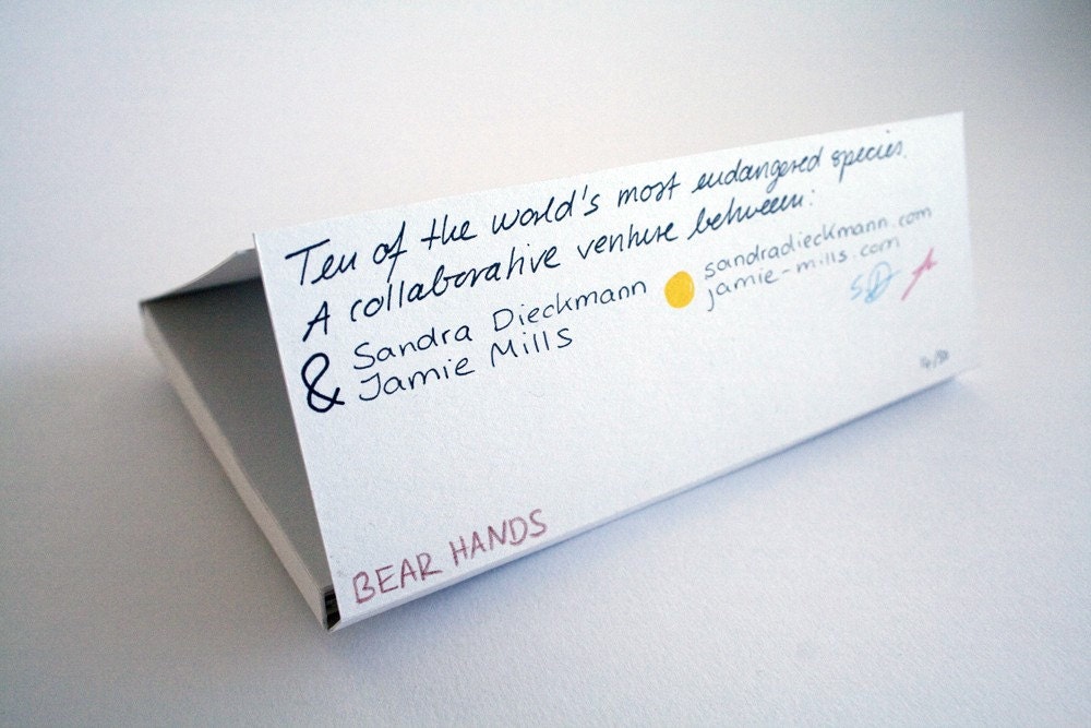 Endangered Animals Postcard Set // Reserved for Romi