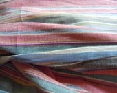 Striped Vintage Cotton Blend Fabric- 4 Yards