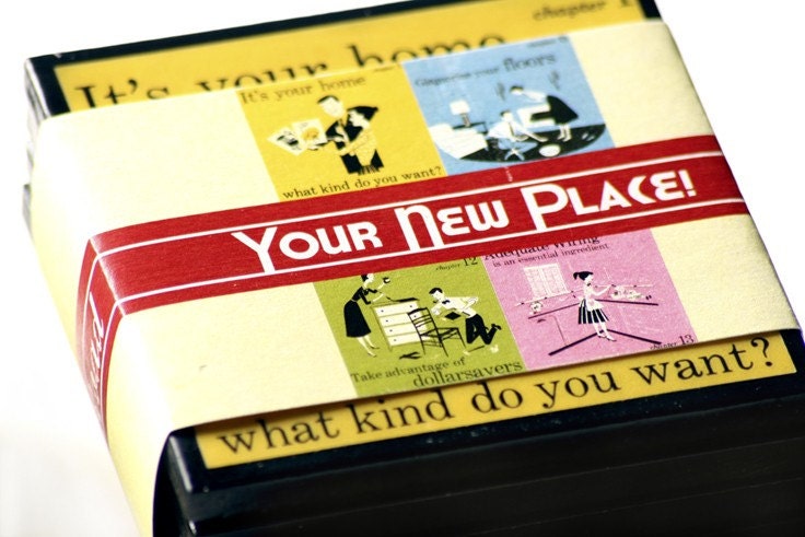 1950s Home Retro Decorating Coaster Set Housewarming Gifts Under 20