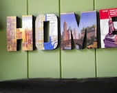 Wall Decor Wooden HOME Sign Vintage New York City Personalized Decor Custom Signage