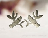 BAMBOO Stud Earrings Sterling Silver Mini Zoo series
