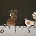 Bunny RABBIT Stud Earrings Sterling Silver Mini Zoo series
