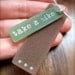 take a hike pendant  - green brown plastic - shrinky dink jewelry