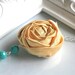 Ive Got Sunshine fabric flower necklace rosette