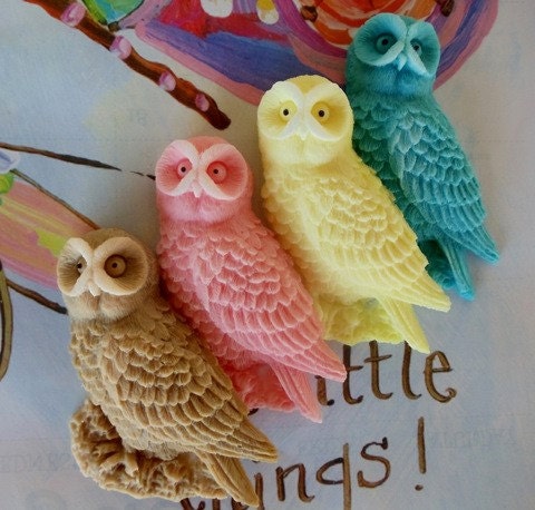 40 Owl Soap - halloween decoration, fall wedding favor, owl baby shower favor