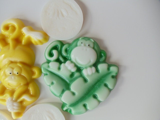 25 Monkey Soap - Jungle baby shower favor, monkey birthday favor