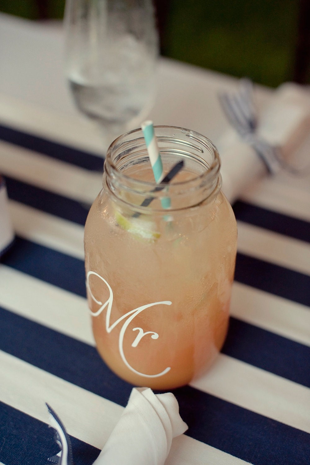 Mr & Mrs Mason Jars- script