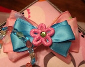 Girls Sring Flower Bracelet & Barrette Set