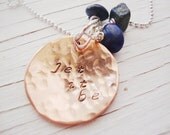 Let it be copper handstamped necklace lyrics love inspire