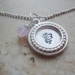 Framed butterfly in flight silver necklace with pink opal swarovski crystal