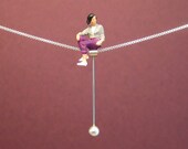 Tightrope walk "LADY ON A ROPE" - Necklace