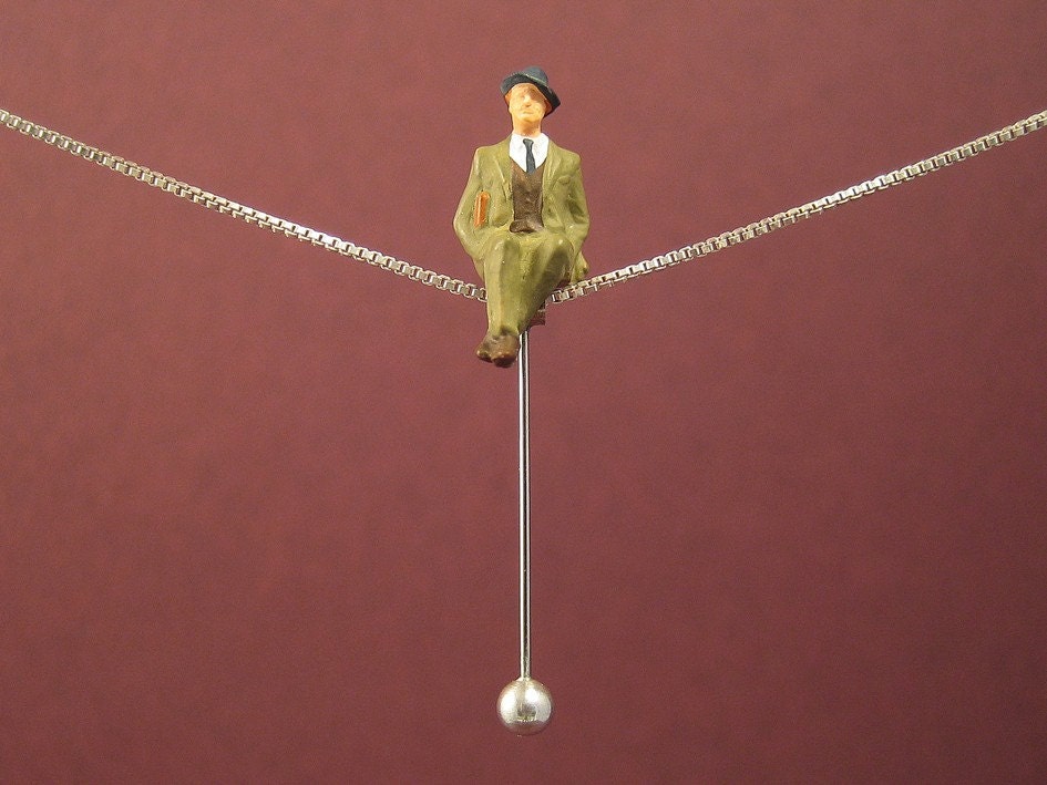 Tightrope walk "MAN ON A ROPE" - Necklace