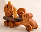 Wooden Toy Car & Wooden Toy Truck Organic Cherry Kids Toy