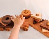 Wooden Toy Truck & Wooden Toy Shape Sorter Cherry Kids Toys