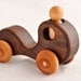 Wooden Toy Kids First Car Walnut With All Natural Finish