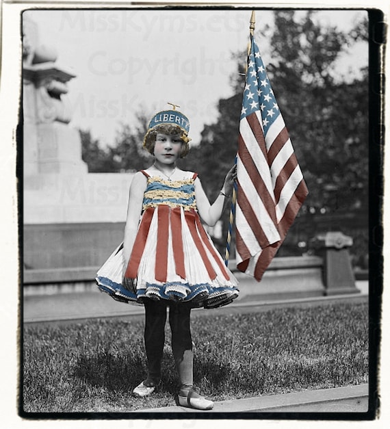 Little Liberty  antique child photo, digital download
