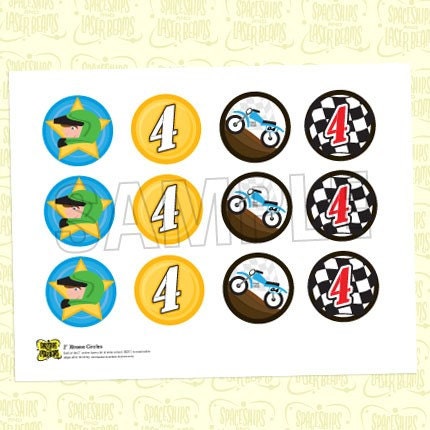 Two Inch Circle Decals from the Xtreme Awesomeness Collection by Spaceships and Laser Beams Il_170x135