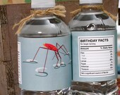 Water Bottle Labels from the Bug Bash DIY Printable Collection by Spaceships and Laser Beams