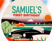 6 Inch Sign from the Vintage Car DIY Printable Party Collection by Spaceships and Laser Beams Il_170x135