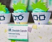 Mad Science Cupcake Wrappers Birthday Party from the DIY Printable Collection by Spaceships and Laser Beams Il_170x135