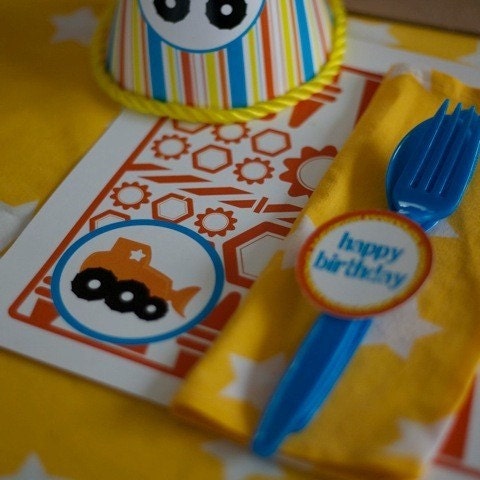 Construction Birthday Party Package a DIY Printable Party Collection by Spaceships and Laser Beams