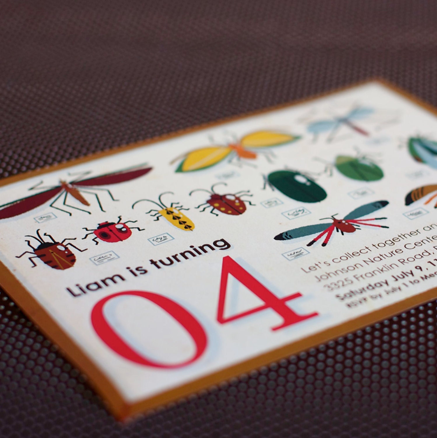 Invite from the Bug Bash DIY Printable Collection by Spaceships and Laser Beams