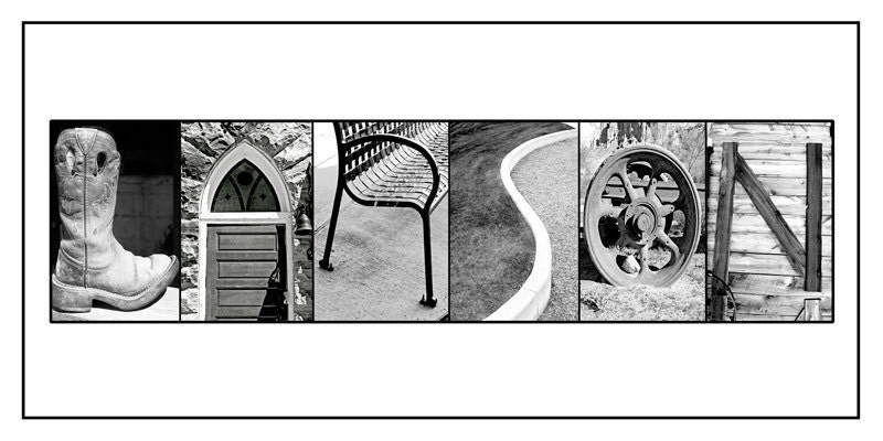 CUSTOM  Any Name/Word Alphabet Letter Photography Print - 10x20 Unframed