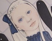 Alice in Wonderland Jointed Paper Doll - 24"