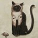 Hank the Cat Paper Doll 4"