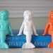 Beach Decor Little Cast Iron Sitting Mermaid - PICK YOUR COLOR