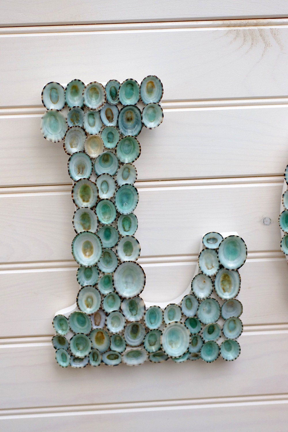 Beach Decor Seashell Covered Sign Letters - LOVE or Any 4-Lettered Word